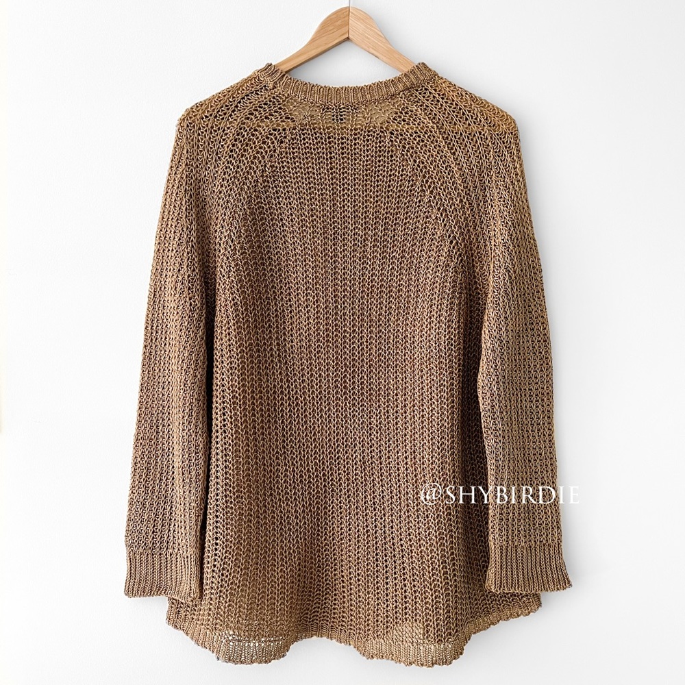 J.Crew 100% Linen Relaxed Fit Beach Sweater - Picture 8 of 16